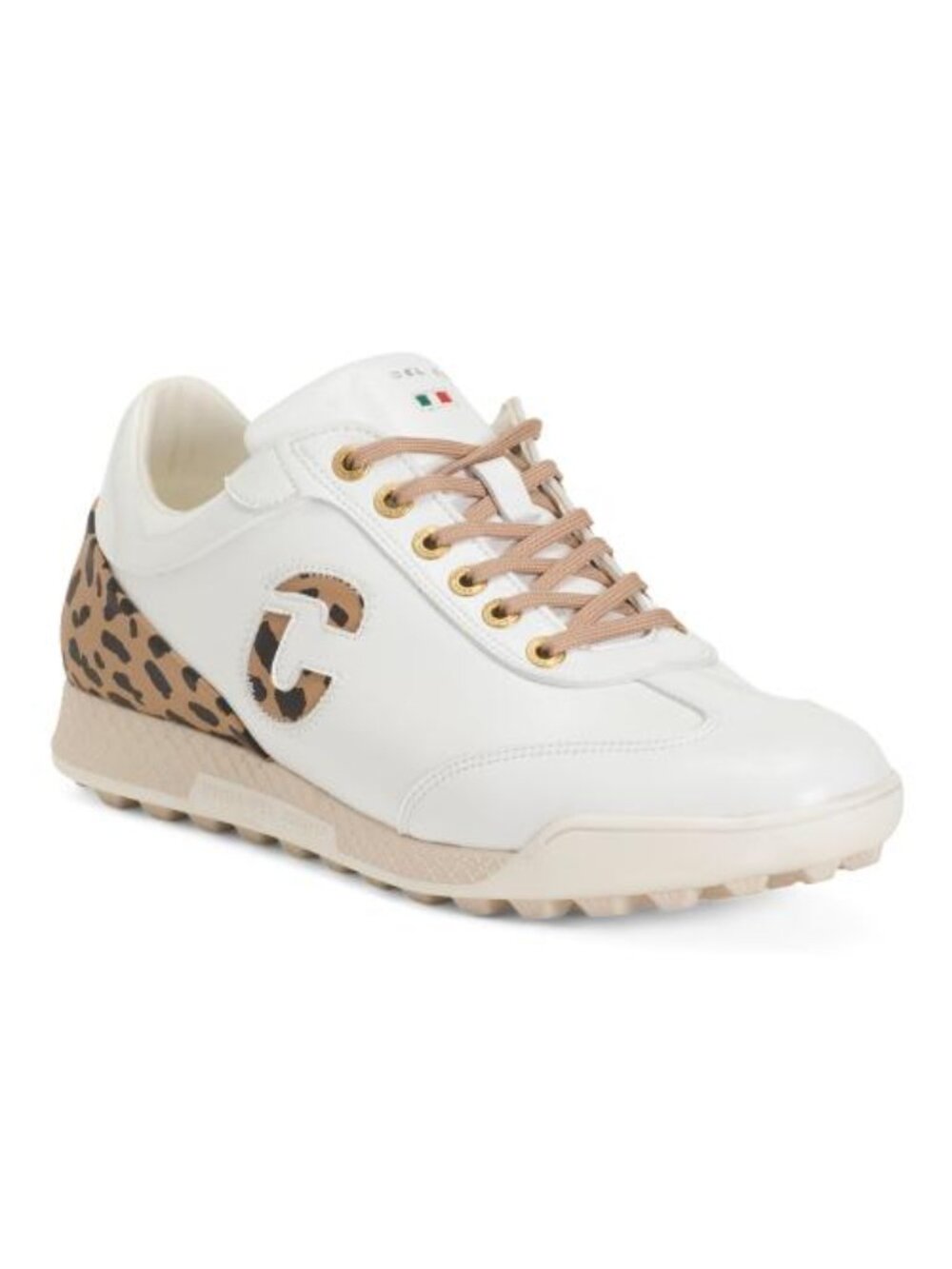 DUCA DEL COSMA Made In Portugal Waterproof King Cheetah Golf Sneakers